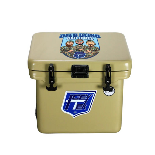 DEER BLIND DAD JOKES ICEY-TEK 25 QUART COOLER