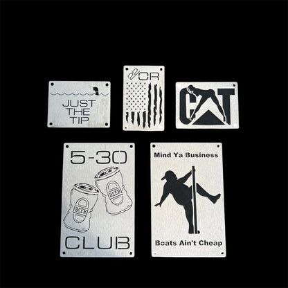 Warning Label Replacement Plates