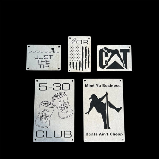 Warning Label Replacement Plates