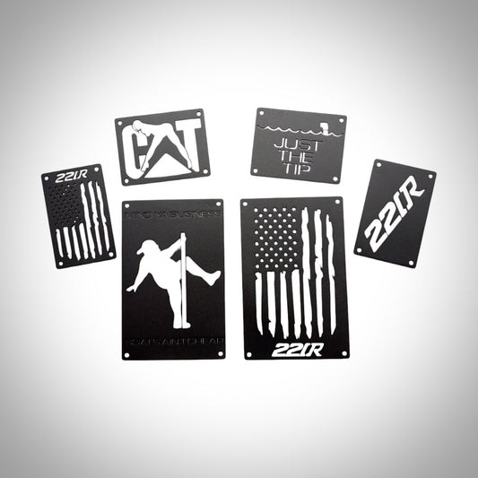 Warning Label Replacement Plates