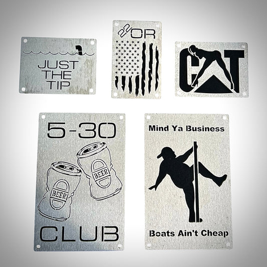 Warning Label Replacement Plates