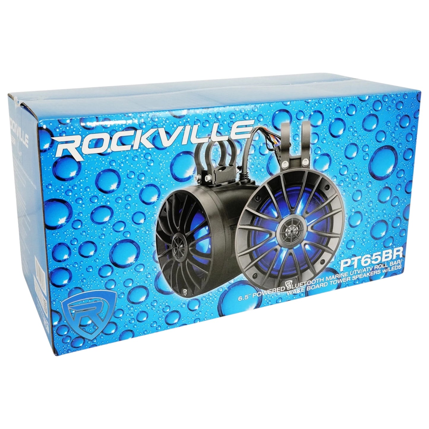 Rockville PT65BR Powered RGB Roll Bar Speakers